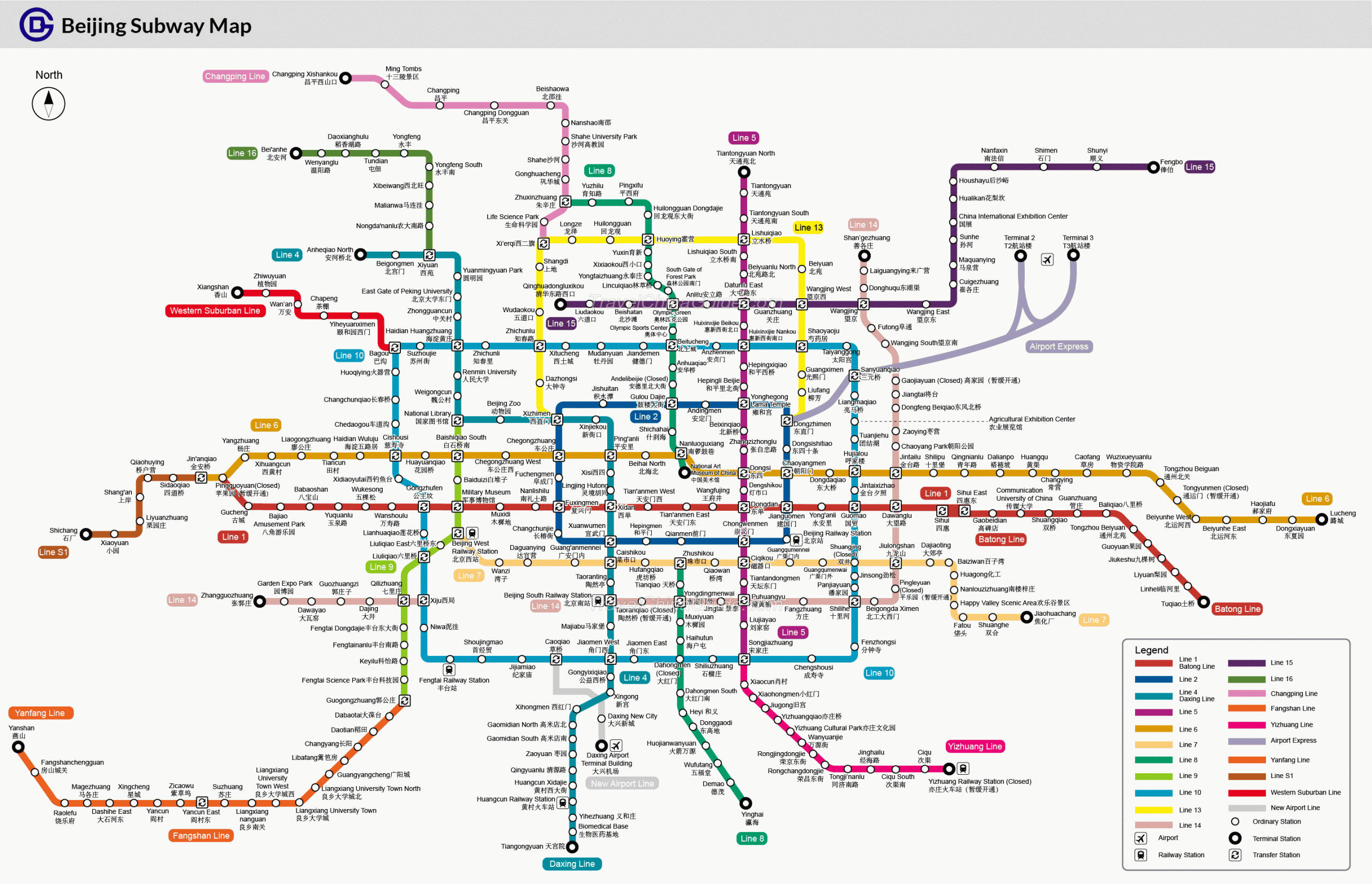 Beijing Metro Subway Lines Timings and Details